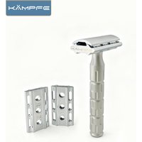 KAMPFE Manual Shaver for Men 6 Adjustable Settings Reusable Razor with Non-Slip Grip Smooth Shave Hair Removal Tool