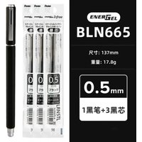 For Pentel 1Pcs Original Gel Pen 0.5mm BLN665 Metal Needle Tip Quick Dry Office Signature Pen Student Exam Pen