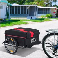 AliExpress HOMCOM Folding Bike Trailer Cargo Storage Carrier with Removable Cover and Hitch