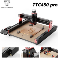 TWOTREES TTC450 PRO CNC-Fräsmaschine 4-Achsen für Holz und Acryl, 95% vormontiert, XYZ-Endschalter-Upgrade, Gravur und Schneiden