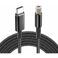 USB C to 7.4mm Adapter Cable Braided Fast 100W Power Pack Charging Supply Type C Male to DC 7.4 x 5.0mm Barrel Converter Cord