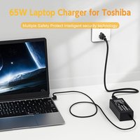 65W Laptop Charger for Toshiba Satellite PA3822U-1ACA, PA3917U-1ACA, PA5177U-1ACA, PA5178U-1ACA Power Supply Cord