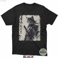 Vintage Cat Japanese Art Anime Men Boys T Shirt vintage Washed homme Stretched streetwear Unisex Breathable fashion Casual