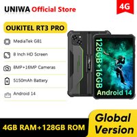 OUKITEL RT3 PRO 4G Rugged Tablet 8Inch HD Display 16(4+12)GB +128GB Waterproof Tablet Pad 5150mAh Battery Android 14.0 Tablet PC image 4