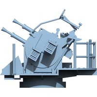 Yao's Studio LY017B 1/200 1/350 1/700 Model Upgrade Parts British Navy 2pdr Pompom Gun Elevation Angle With Shield
