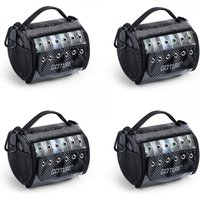 Goture 3-6 Outlet Holes Fishing Line Storage Bag Clear View Window Fishing Line Case Removable Divider Fishing Line Organizer