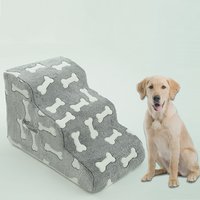 Dog Steps Ramp Pet Ladder 2 3 4 Step Stairs for Older Dogs and Pets with Joint Pain Cat Dog Ladder Ramp