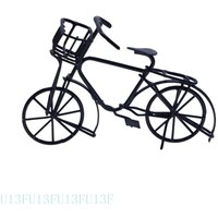 AliExpress U13F Miniature Bicycles Mini House Furniture Dollhouse Accessory Metal Bike Decorations Supplies Gift 1:12 Scale Black