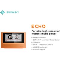 FiiO ECHO Tragbarer Musikplayer mit Bluetooth, Dual CS43198 DAC, 3,5mm & 4,4mm, Retro Walkman-Design