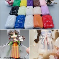 100g Crystal Resin Clay Air Dry Translucent Clay Polymer Light Clay DIY Doll Model Anime Figure Kneading Sculpture Materials