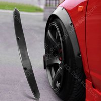 4Pcs 3.5"/90mm Car Wheel Eyebrow Fender Flares ABS Fender Flexible Mudguards Wide Body Wheel Arches Universal Accessories