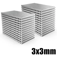 40/200pcs 3x3mm Fridge Magnets for Fridge Office Powerful Neodymium Magnet Magnetic imanes