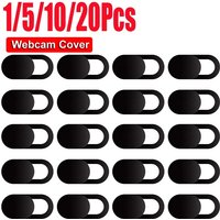1/5/20Pcs Webcam Cover Plastic Magnetic Privacy Sticker Easy Slide Open Close For Tablet Laptops PC Camera Privacy Sticker Kit