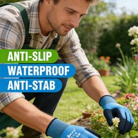 Garden Gloves with Breathable Gardening Work Gardening Gloves, for Planting Puncture Resistant Garden Gloves Digging
