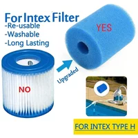 For Type H Washable Reusable Swimming Pool Foam Filter Sponge Filter Sponges Sponge Column Reusable Washable Biofoam