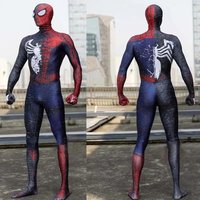 ❤2026❤ Halloween Adults Man Symbiote Suit Spider Superhero Cosplay Costume Full Bodysuit Zentai Second Skin Suit Men Party Jump❤