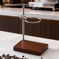 360° Rotatable Height Adjustable Metal Drip Stand - Silver Luxury Vintage, Coffee Tea Dual - Use Filter Holder