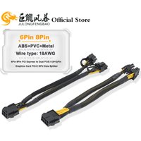 JULONGFENGBAO 1/2 PCS 6Pin 8Pin PCI Express zu Dual PCIE 8 (6+2)Pin Stromkabel Grafikkarte PCI-E GPU Daten Splitter