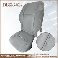 Driver Passenger Side Bottom Seat Cover for 2003-2009 Toyota 4Runner Faux Leather Backrest Cover,Seat Replacement