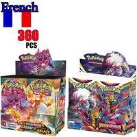 180/360Pcs/Set Pokémon French Card Lost Origin Darkness Ablaze SCARLET VIOLET 151 Prismatic Evolutions Booster Transaction Card