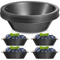 4Pcs Non-stick Pie Pans 5 Inch Carbon Steel Tart Pan Round Bread Pie Tins Egg Tart Tray Cake Mold Pie Plate Egg Tart Baking Mold
