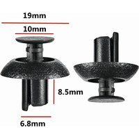 20Pcs For 7mm Hole OE: 90467-07211 Car Engine Cover Grille Bumper Mudguard Clips Plastic Auto Fender Fasteners Clips B22