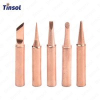 TINSOL 5pcs900MSoldering Iron Head Set Inside Hot Bare Copper Electric Soldering Iron Tip General Replacement for Welding Repair