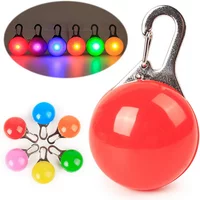 1 Led Luminous Dog Cat Collar Glowing Pendant Pet Leads Glow Accessories Bright Necklace Luminous Collar Night Safety Decoration