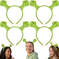 Green Ogre Ear Headband, Alien Ears Monster Headband For Halloween Dress Up Theme Party Cosplay Costume Accessories