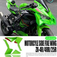 zx-4r New Motorcycle Fixed Wing Spoiler For Kawasaki ZX-4R ZX4R ZX-4RR ZX 4RR ZX-25R ZX25R Front Aerodynamic Winglet Fairing Kit