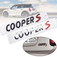 For MINI Cooper S JCW WORKS R55 R56 F55 F56 R57 R58 R59 ABS Car Rear Trunk Cooper S Letter Sticker Emblem Decor Auto Accessories
