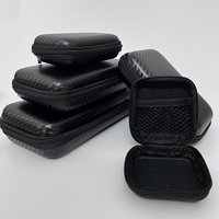 Car Terminal Removal Hard Case Portable Storage Bag Car Repair Tool Kit Storage Carbon Fiber Pattern With Zipper Bag