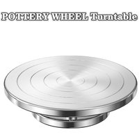 11-15CM Aluminum Pottery Wheel, DIY Pottery Turntable, Double-Sided Clay Tools, Cake Turntable, Sculpture Ceramics Cake Stand
