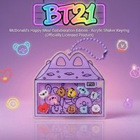 BT21 Chimmy Koya Shooky Cooky Shaker Keychain High-Quality Anime Cartoon Print Backpack Pendant Decoration for Men Women