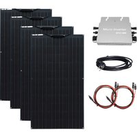 XINPUGUANG balcony Solar Panel complete kit 400W 200W power photovoltaic solar panels + 600W / 300w inverter 230V system module