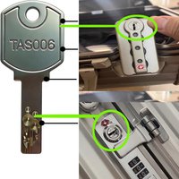 1PCS TSA006 Key and tag for Rimowa Luggage Suitcase Baggage for TSA007 Luggage Key TSA002 Luggage Key TSA006 Key TSA Suitcae Key