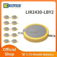 EEMB lir2430 Rechargeable Battery with LBY2 Solder Tabs 3.7V Lithium-ion Coin Button Cell Batteries