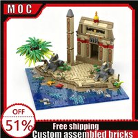 940PCS Lost Shrine of Anubis Ancient Egyptian Temple Building Blocks Model Creative DIY Assembly Educational Toy Collection Gift