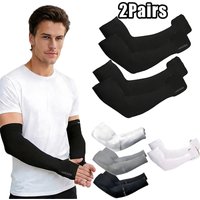 AliExpress Lotank 2Pairs Summer Cooling UV Protection Ice Sleeves Sports Cycling Sun Protection Elastic Arm Sleeves for Both Men and Women