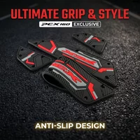 For Honda PCX160 125 Anti-Slip Silicone Foot Mat & Pad, Motorcycle Floor Foot Rest Rubber Cover, PCX 2021-2025 Accessories