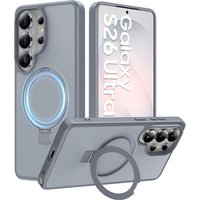 or Samsung Galaxy S26 Ultra Case Magnetic Invisible Stand MagSafe Protection Shockproof Slim Translucent Matte Case for S26 Plus