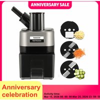 4-in-1 Electric Vegetable Chopper Automatic Food Processor Small Appliance for Cooking Heavy-Duty Meat Grinder for Home