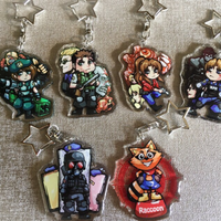 Resident Evil RE Biohazard Customizable Acrylic Keychain Charms Collectible Items for Fans