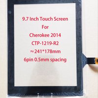 9.7 Inch Touch Screen For Grand Cherokee 2014 CTP-1219-R2 ≈241*178mm GT911 6pin 0.5mm spacing