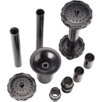 8/9PCS Fountain Pond Nozzles Solar Fountain Water Feature Pond Pump Accessories Fountain Nozzles Replacement Part Set for Garden