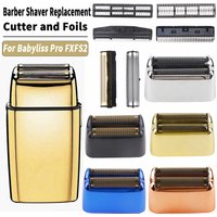 Professional Barber Electric Shaver Replacement Double Cutter Blade And Foils Head Cover For Babyliss Cordless Foil Shaver FXFS2