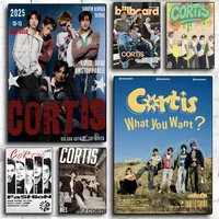 Brand C-CORTIS Poster Self-adhesive Art Waterproof Paper Sticker Coffee House Bar Room Wall Decor