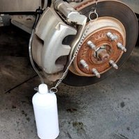 Manual Brake Bleeder with 1L Brake Fluid Extractor and 60cm Hose Brake Oil Changing Tool Brake Fluid Bleeder