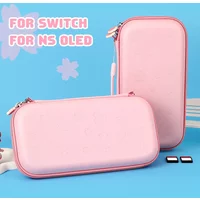 Cute Pink Cherry Blossoms Storage Bag Cover Carrying Case For Switch & OLED Portable Travel Carrying Bag Gaming Accessorie