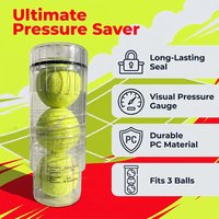 Portable Anti Slip Transparent Tennis Ball Pressurizer Can Keep Tennis Balls Elastic Clear Pressure Storage Tank for Training